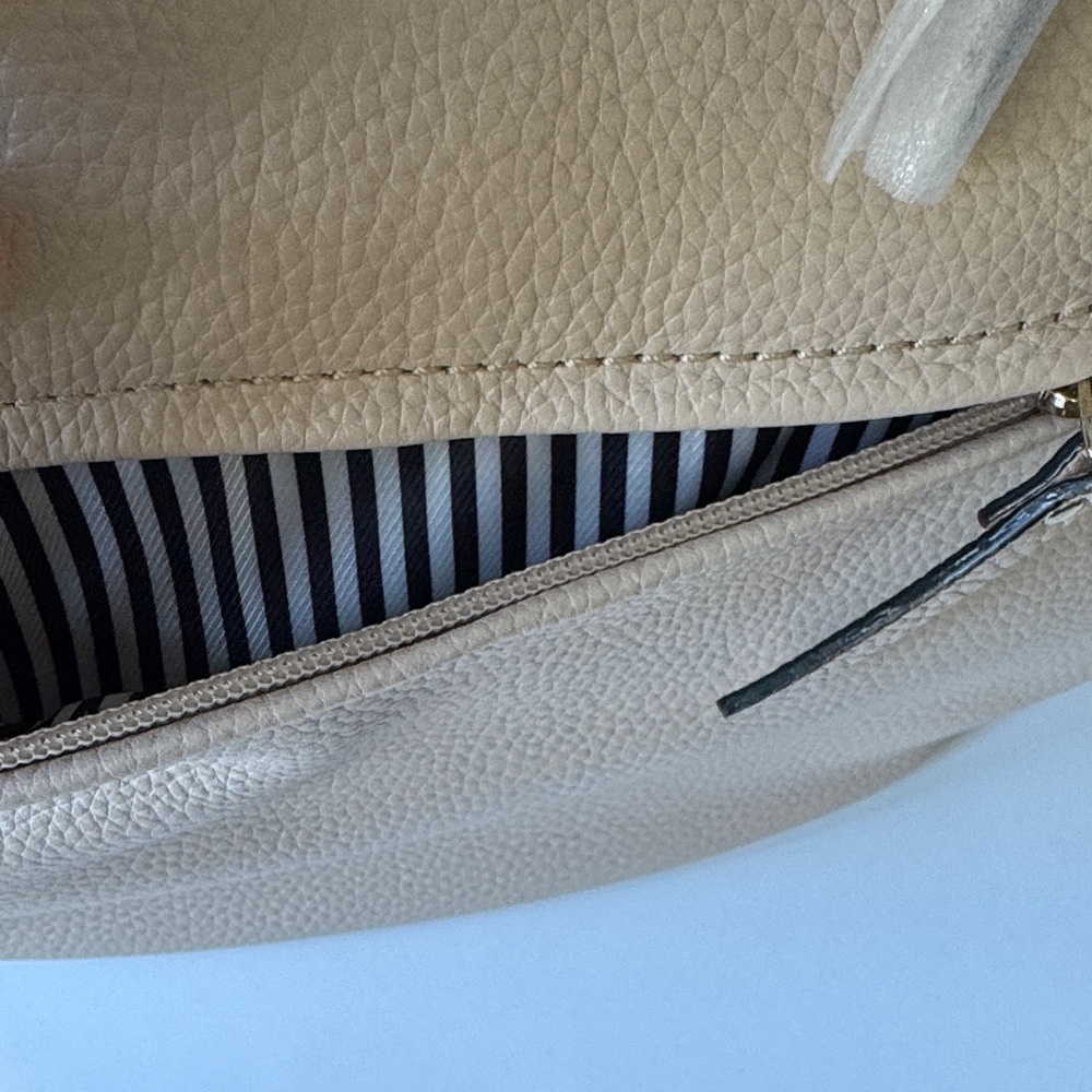 Kate Spade Jackson Street Mylie Hobo Crossbody Bag Cream Pebbled Leather - Picture 15 of 16